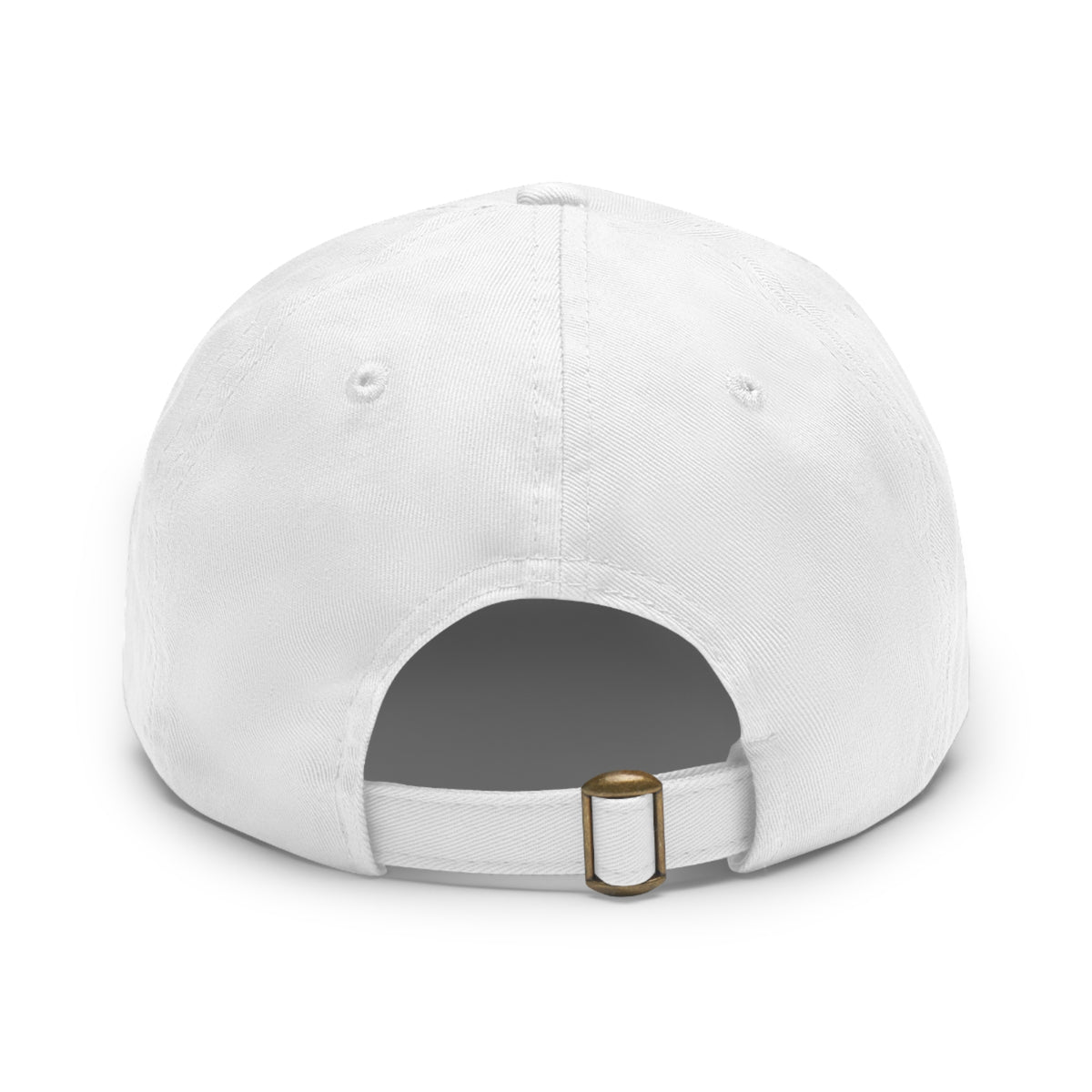 Dolphin Wave Dad Hat — Leather Patch Baseball Cap