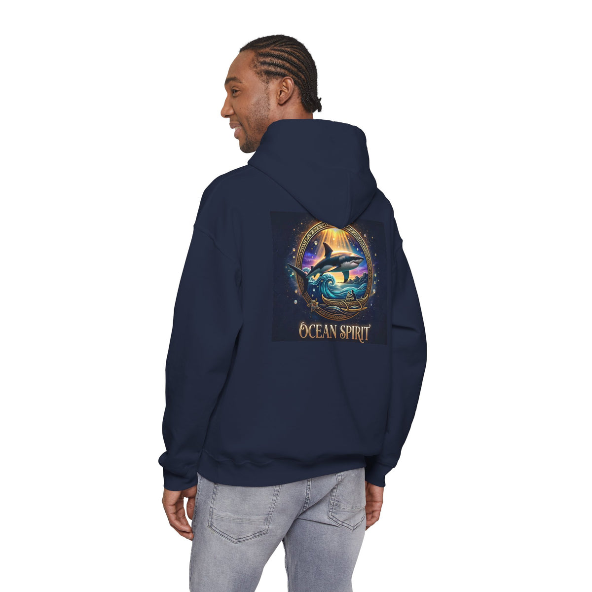 Ocean Spirit Hoodie – Mystic Shark Graphic Hooded Sweatshirt