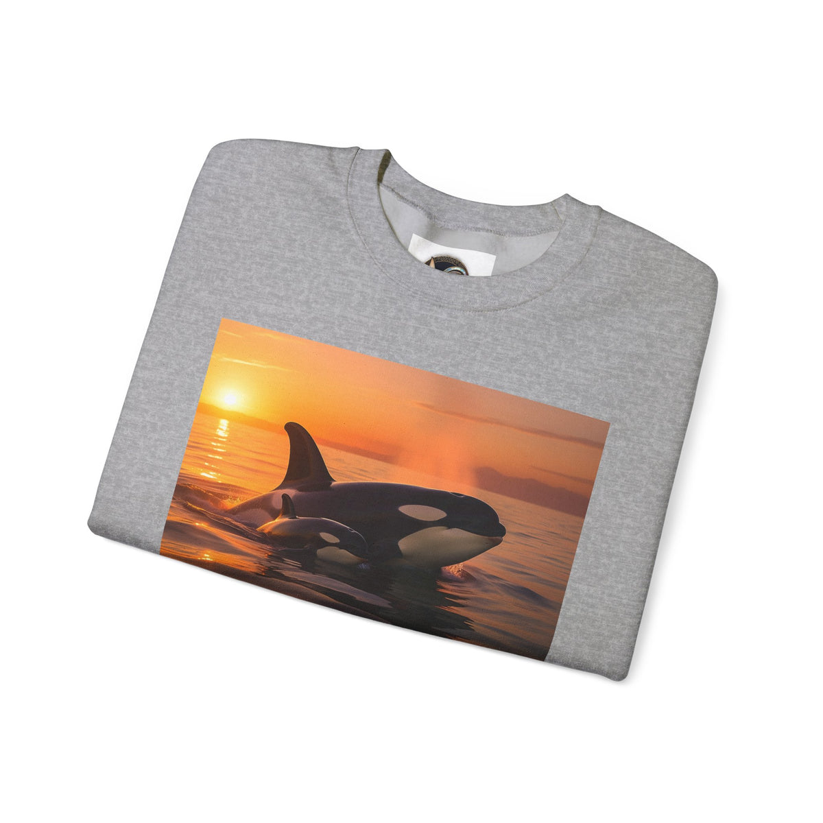 Orca Sunset Crewneck Sweatshirt