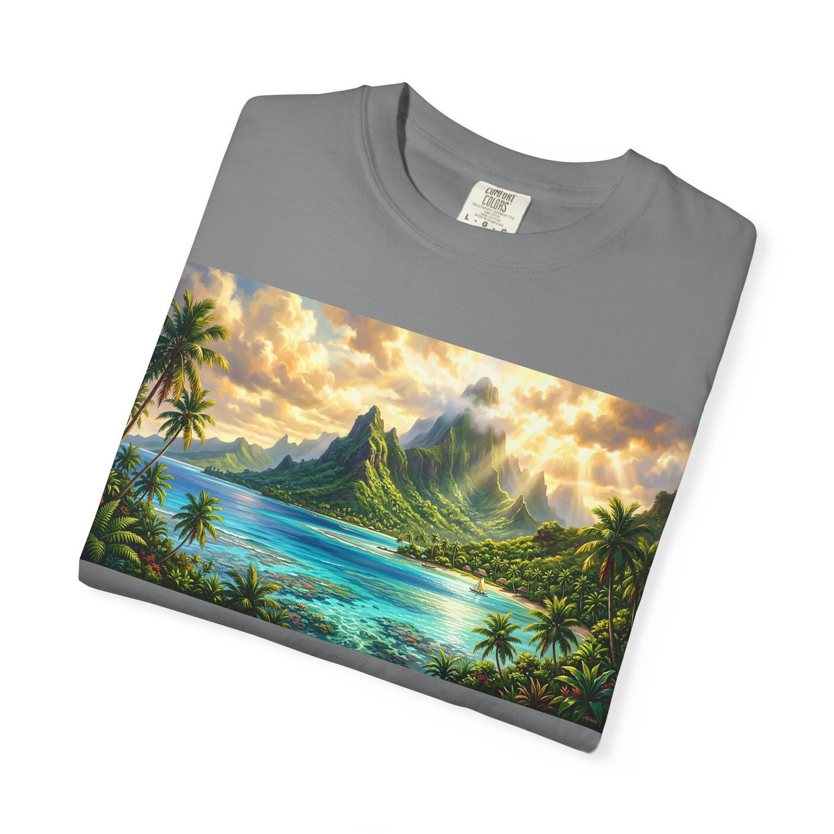 Tropical Island Landscape T-Shirt