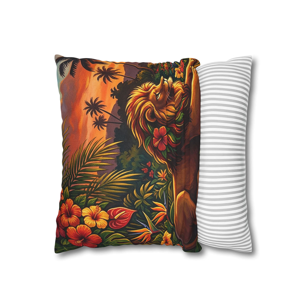 Spun Polyester Square Pillowcase