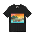 Sunset Longtail Boat Tee — Tropical Beach Graphic T-Shirt