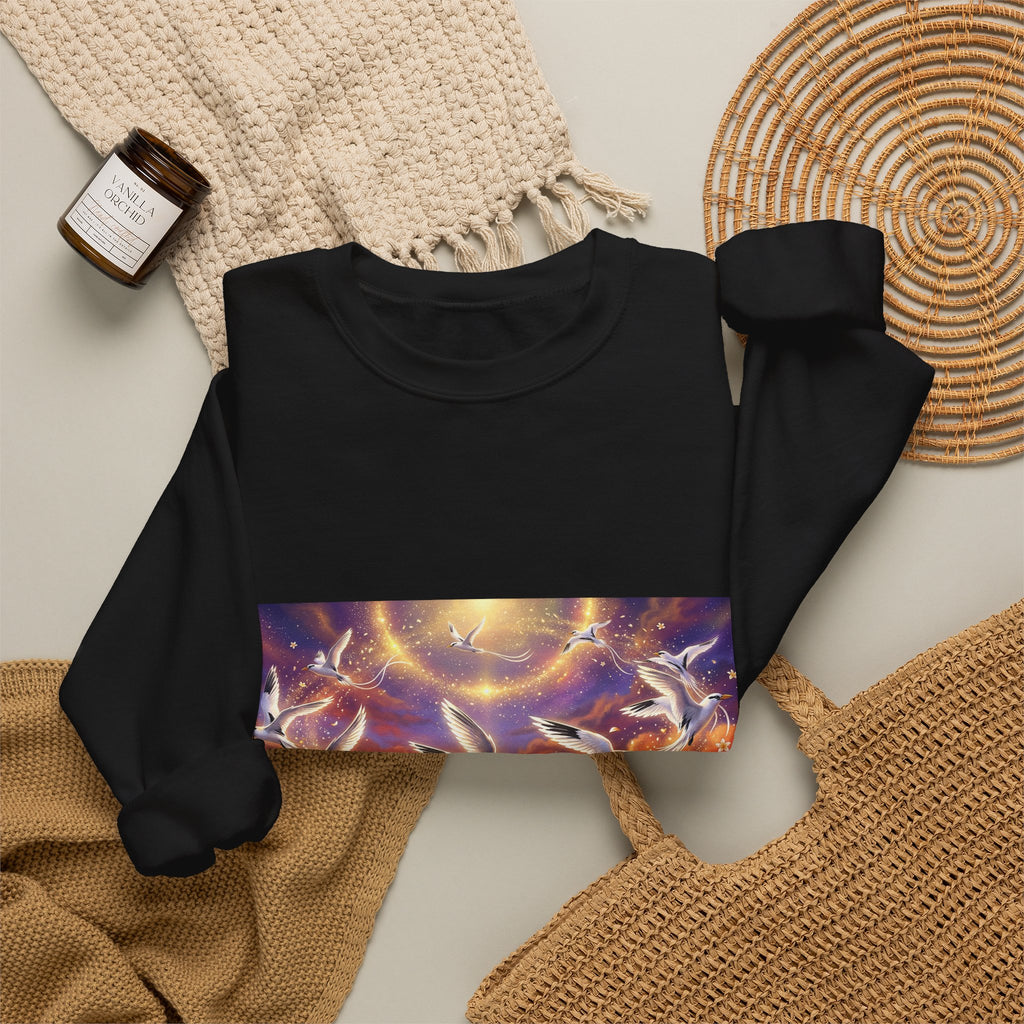 Crewneck Sweatshirt — Magical Pailles en queue at Sunset Art Print