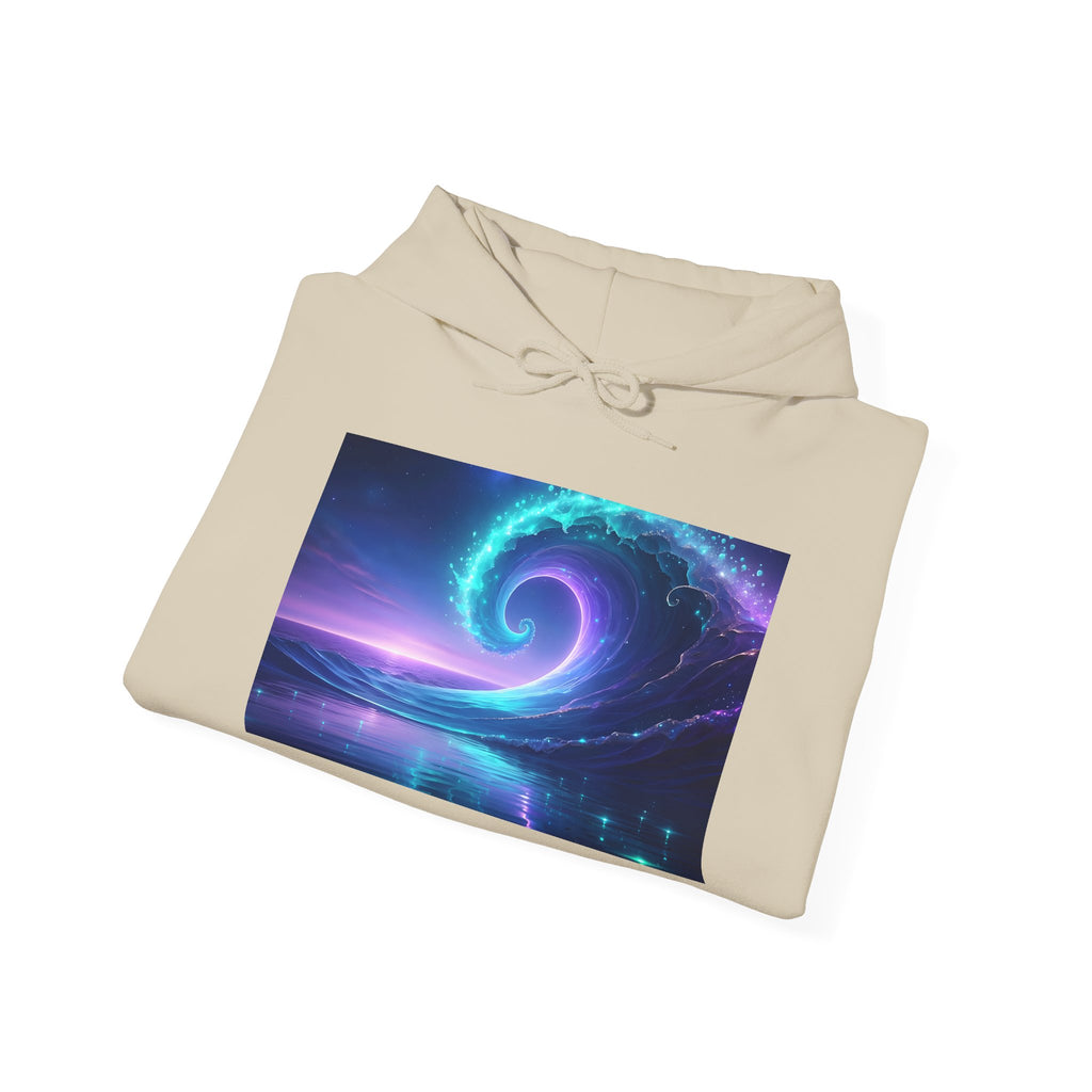 Galaxy Vortex Hoodie — Neon Spiral Space Pullover