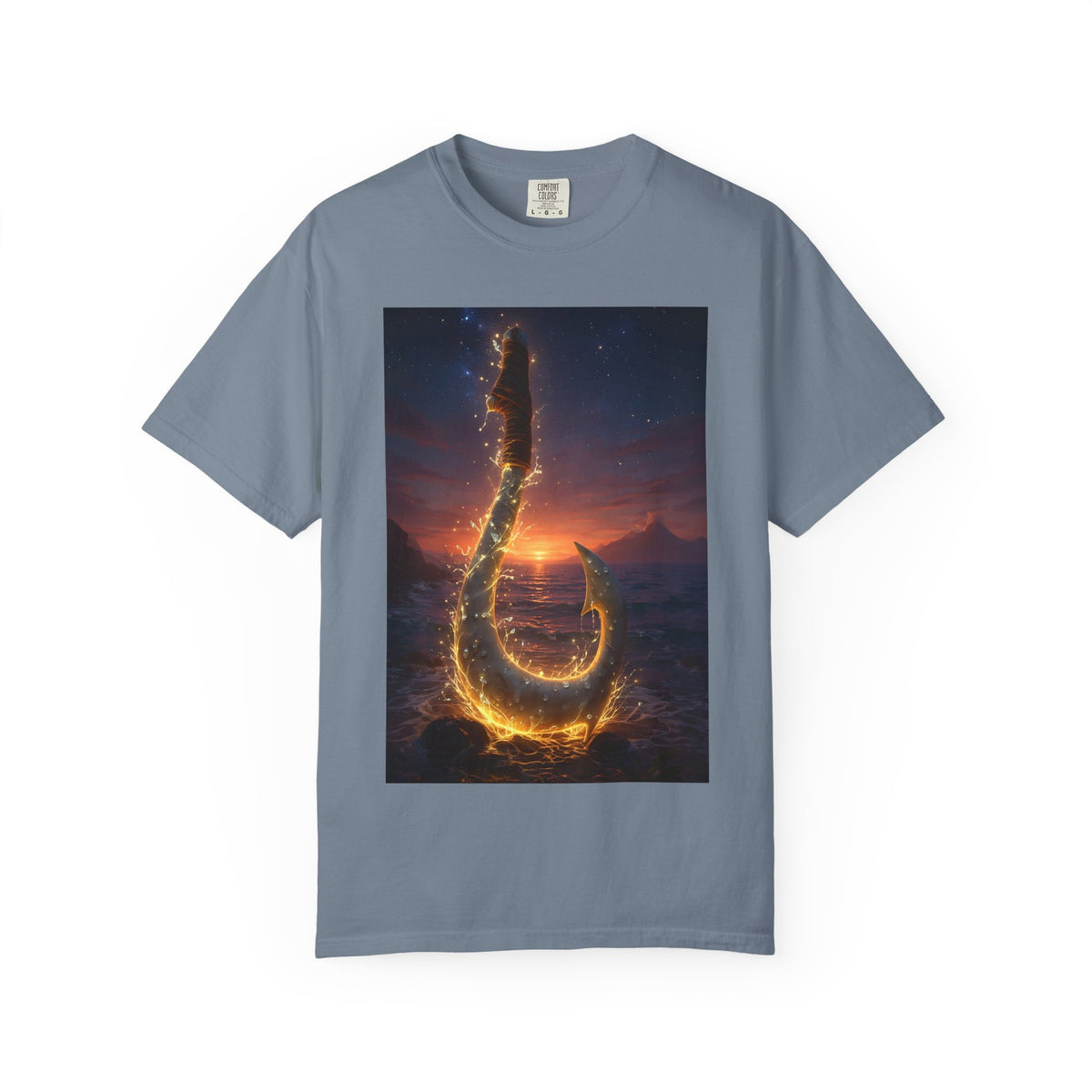 Fishing Hook Fire Graphic T-Shirt