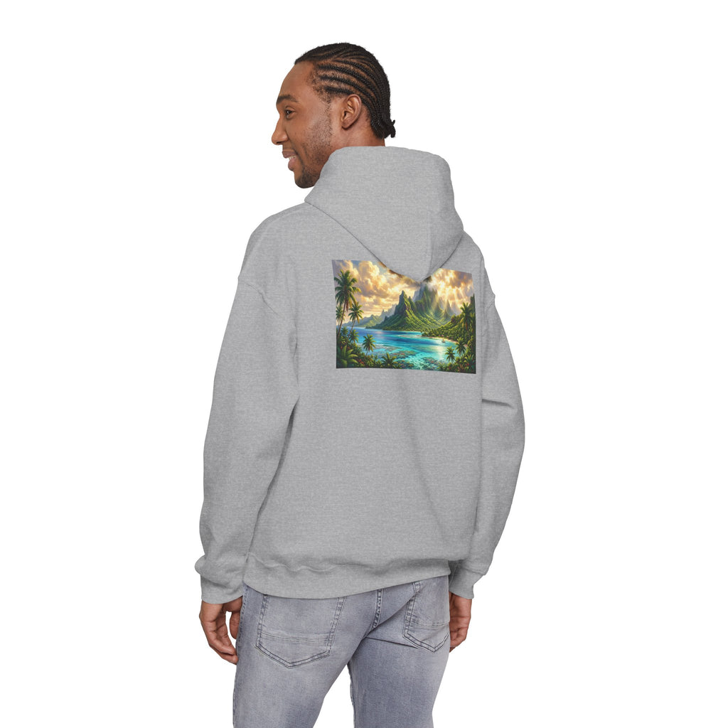 Tropical Beach Hoodie – Scenic Island Sunset Pullover