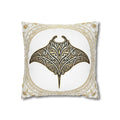 Magic Manta Ray Gold Decorative Pillowcase