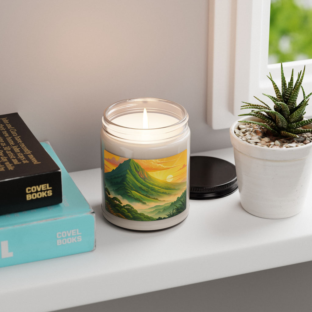 Soy Candle — Tropical Sunrise Mountain Scented Candle (9 oz)