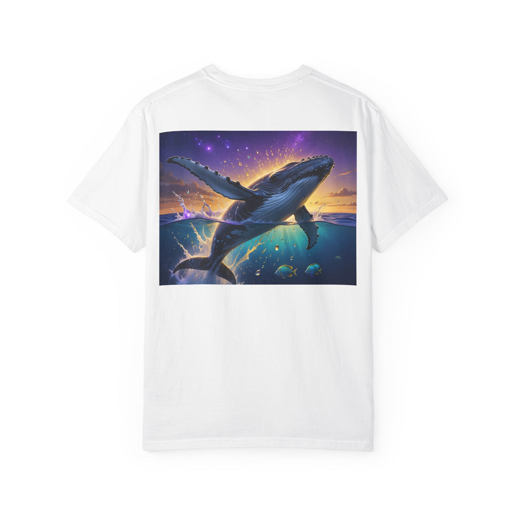 Whale Dreamscape T-Shirt — Majestic Humpback Ocean Sunset Graphic