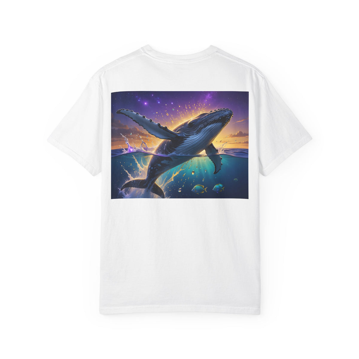 Whale Dreamscape T-Shirt — Majestic Humpback Ocean Sunset Graphic