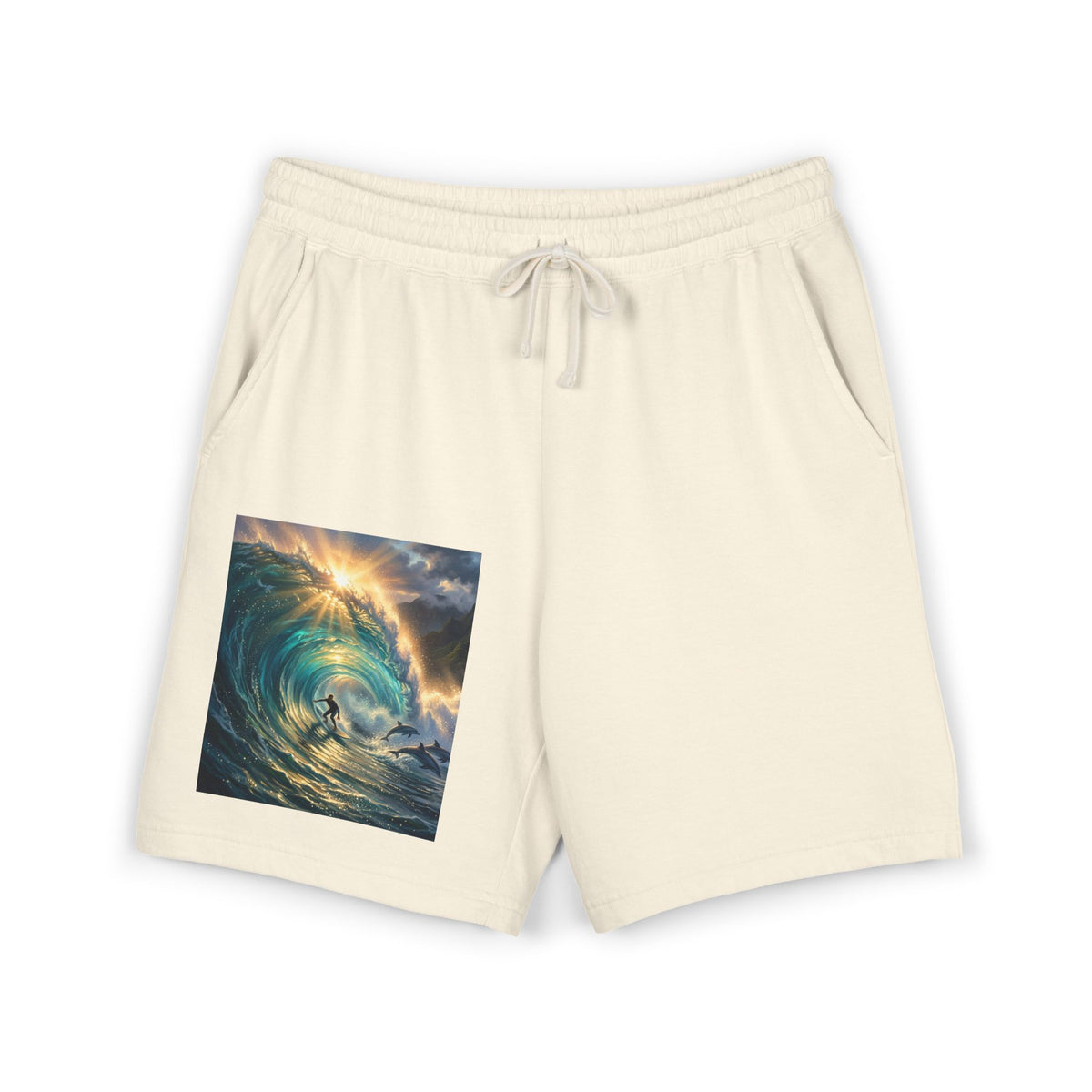 Unisex Garment-Dyed Lightweight Fleece Sweat Shorts
