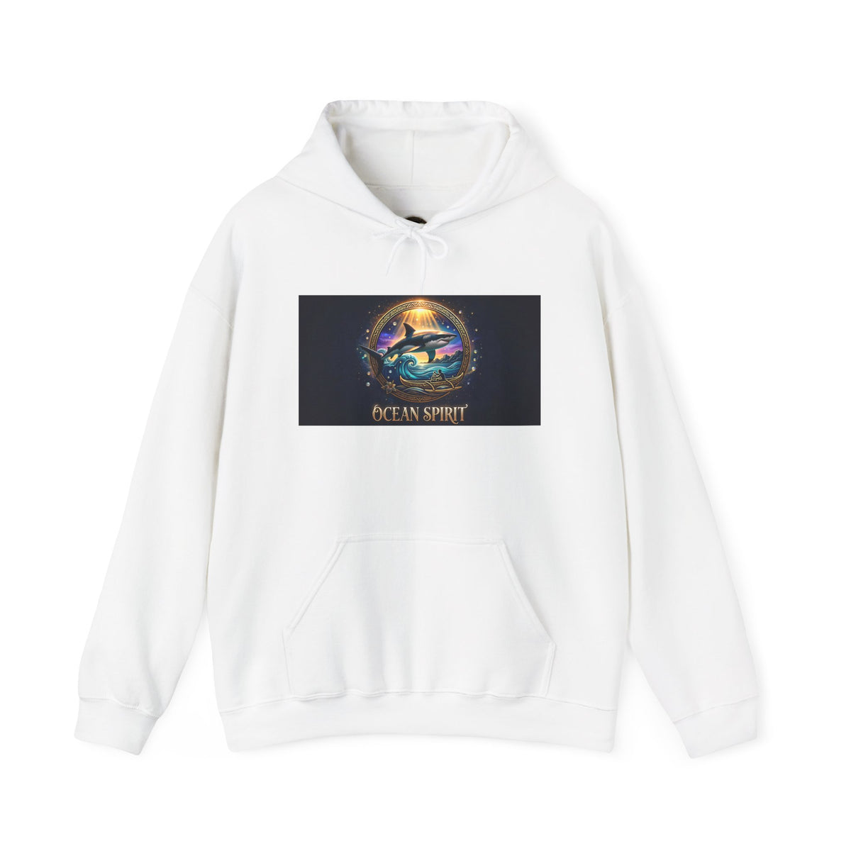 Ocean Spirit Hoodie — Mystical Sea Turtle Graphic Pullover