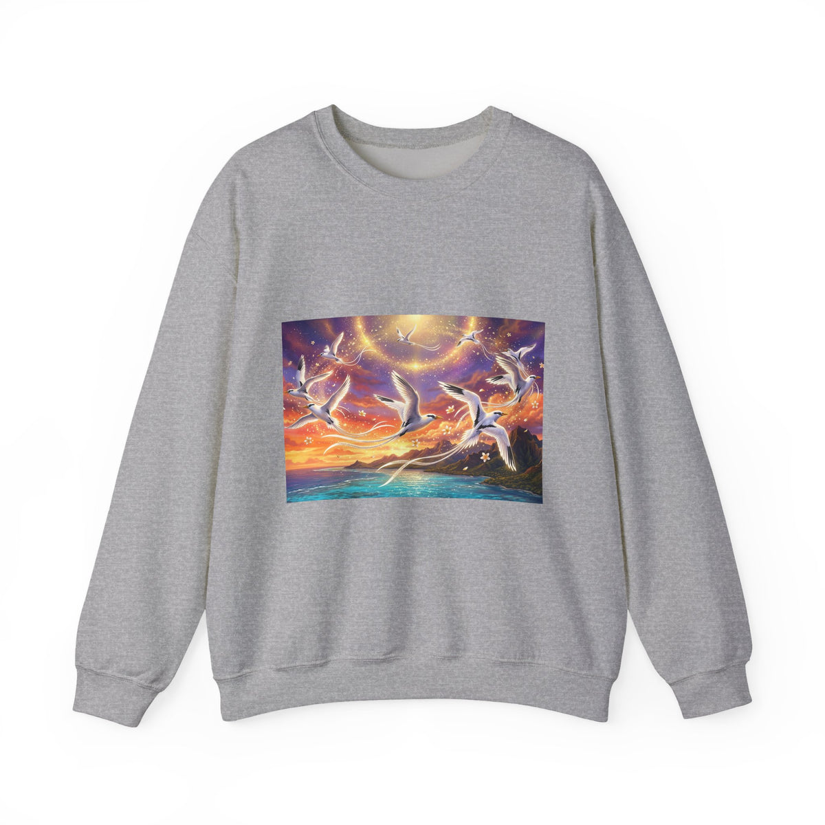 Crewneck Sweatshirt — Magical Pailles en queue at Sunset Art Print