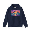 Dolphin Sunset Hoodie — Tropical Ocean Sunset Dolphin Graphic Sweatshirt