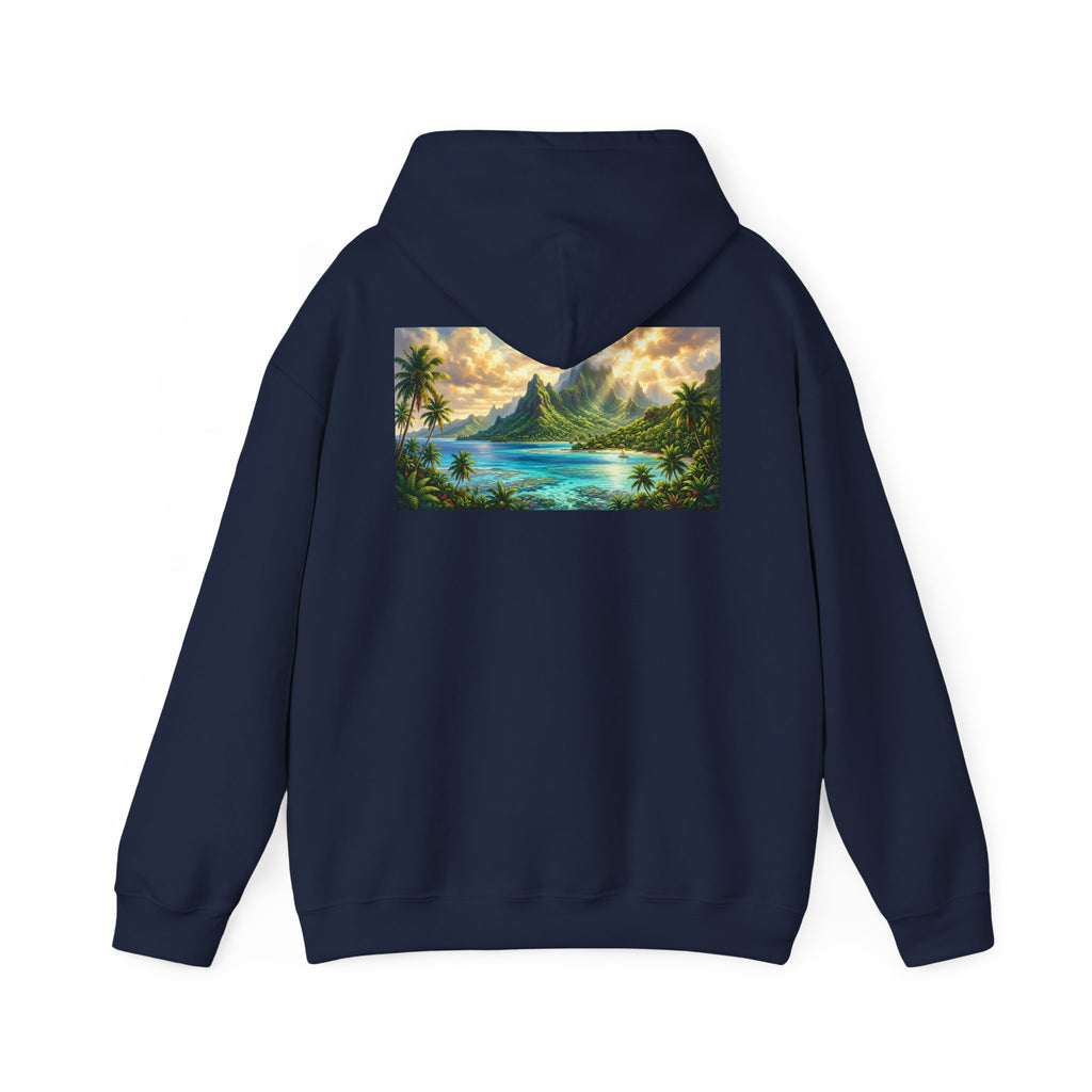 Tropical Beach Hoodie – Scenic Island Sunset Pullover
