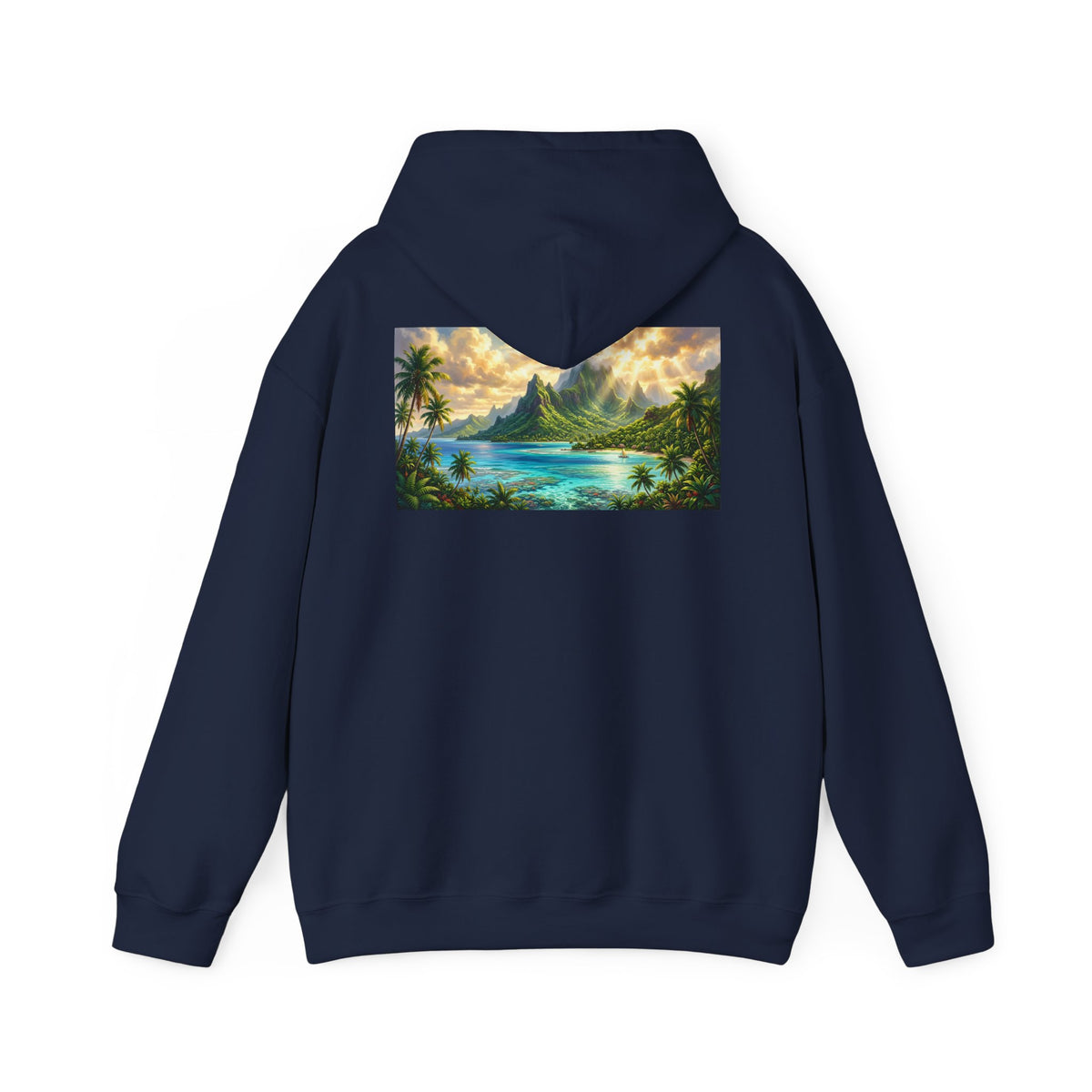 Tropical Beach Hoodie – Scenic Island Sunset Pullover