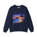Tropical Sunset Sweatshirt — Hawaiian Beach Scene Crewneck