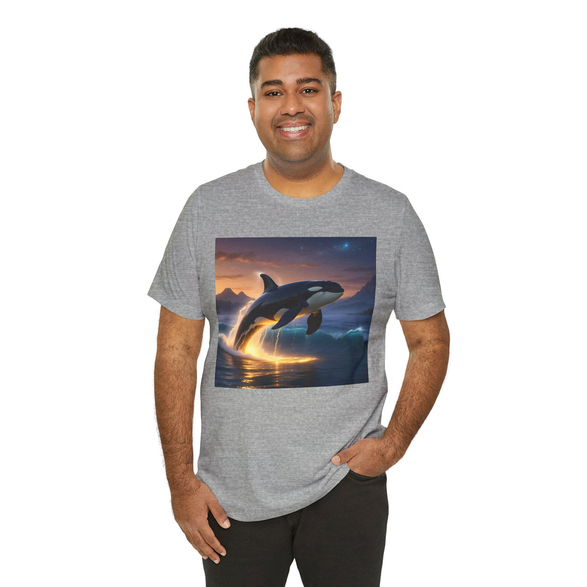 Orca Sunset Tee — Majestic Killer Whale Graphic T-Shirt