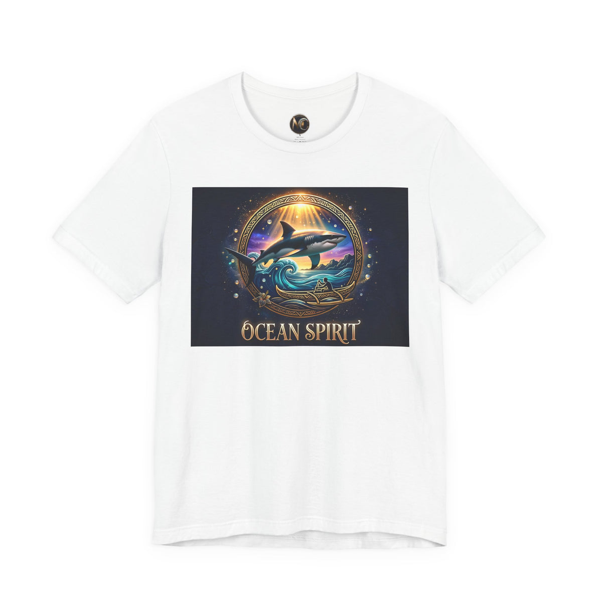 Ocean Spirit T-Shirt — Nautical Dolphin Sunset Graphic Tee