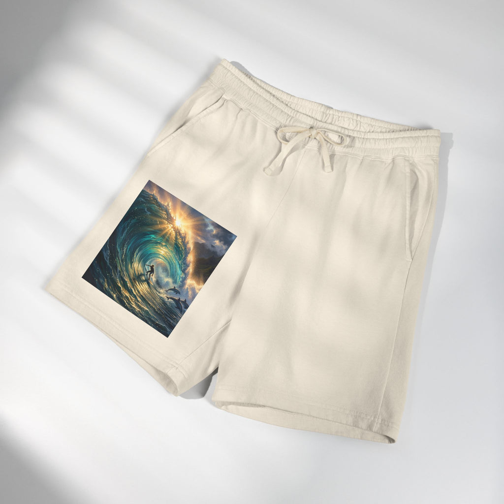 Unisex Garment-Dyed Lightweight Fleece Sweat Shorts