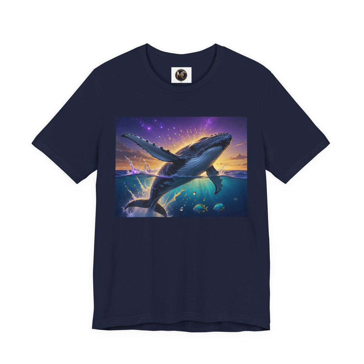 Whale Sunset Graphic Tee