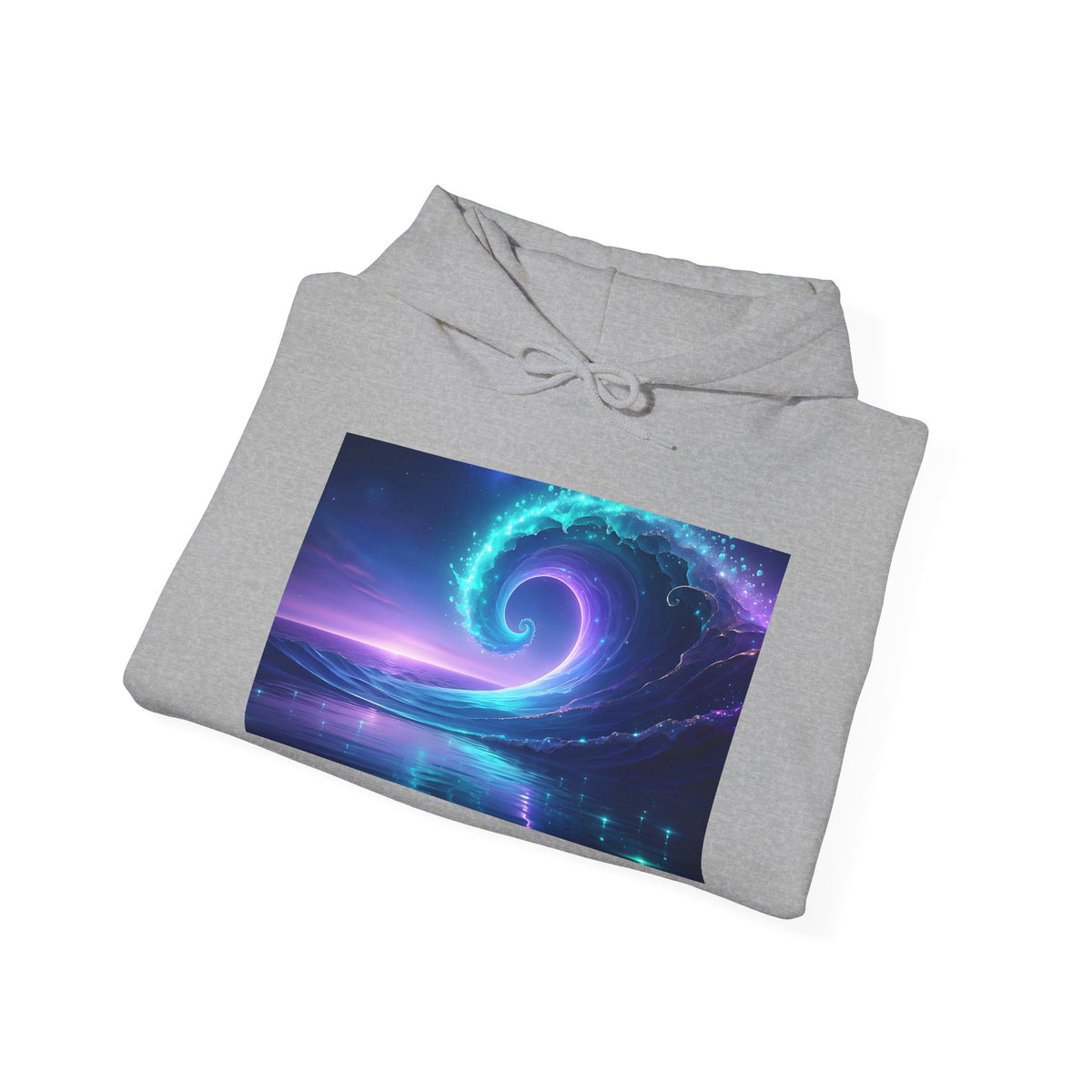Galaxy Vortex Hoodie — Neon Spiral Space Pullover
