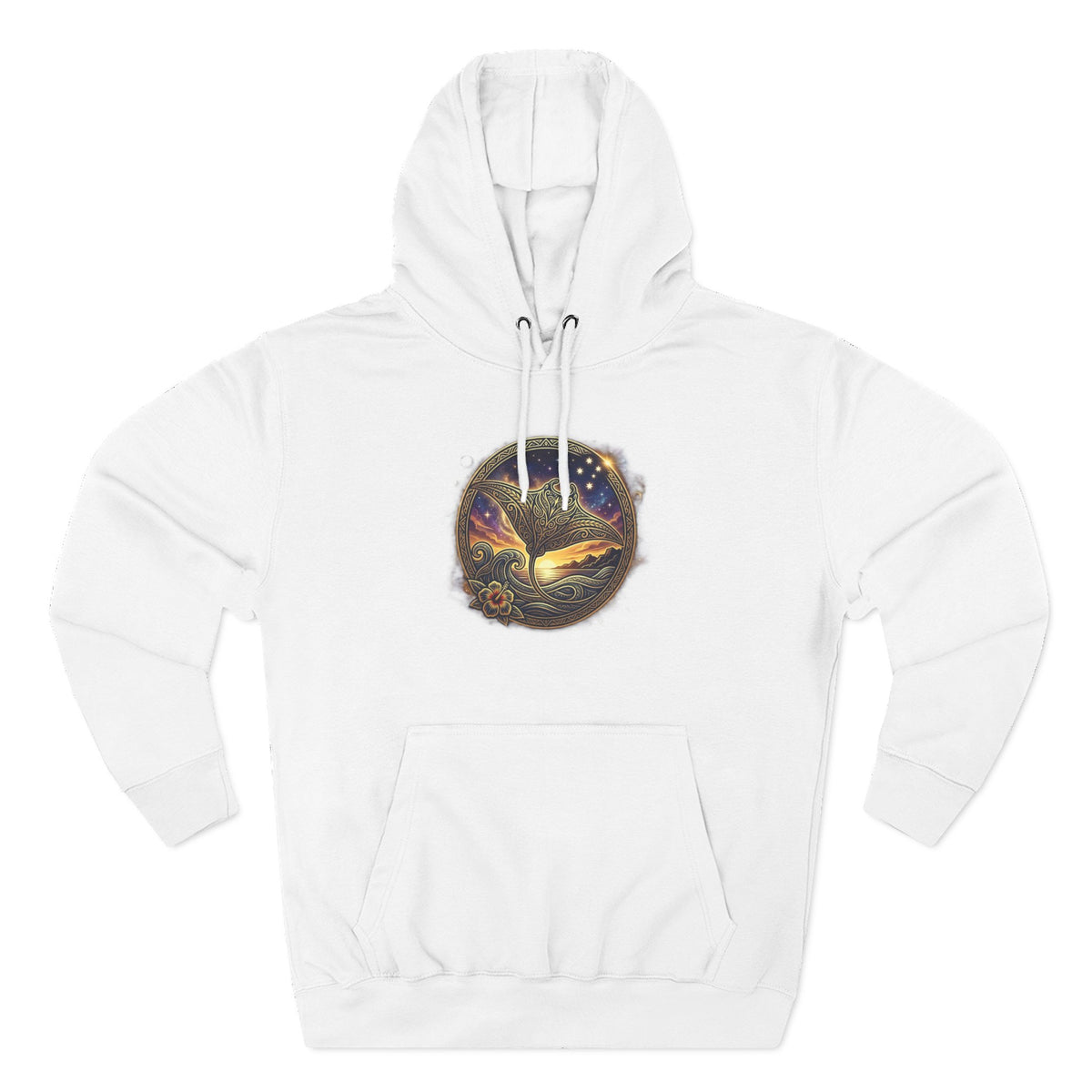 Three-Panel Fleece Hoodie