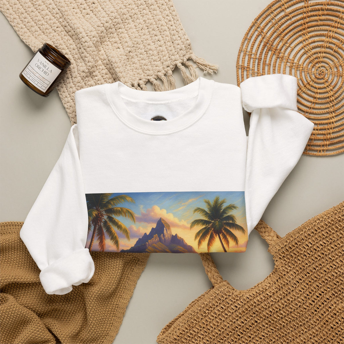 Tropical Island Sunset Sweatshirt