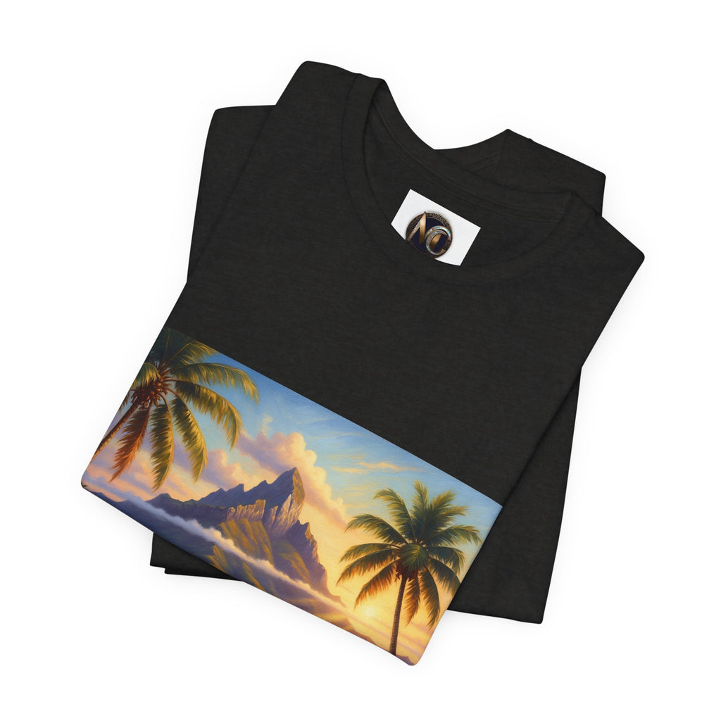 Tropical Sunset T-Shirt — Island Lagoon Scenic Tee