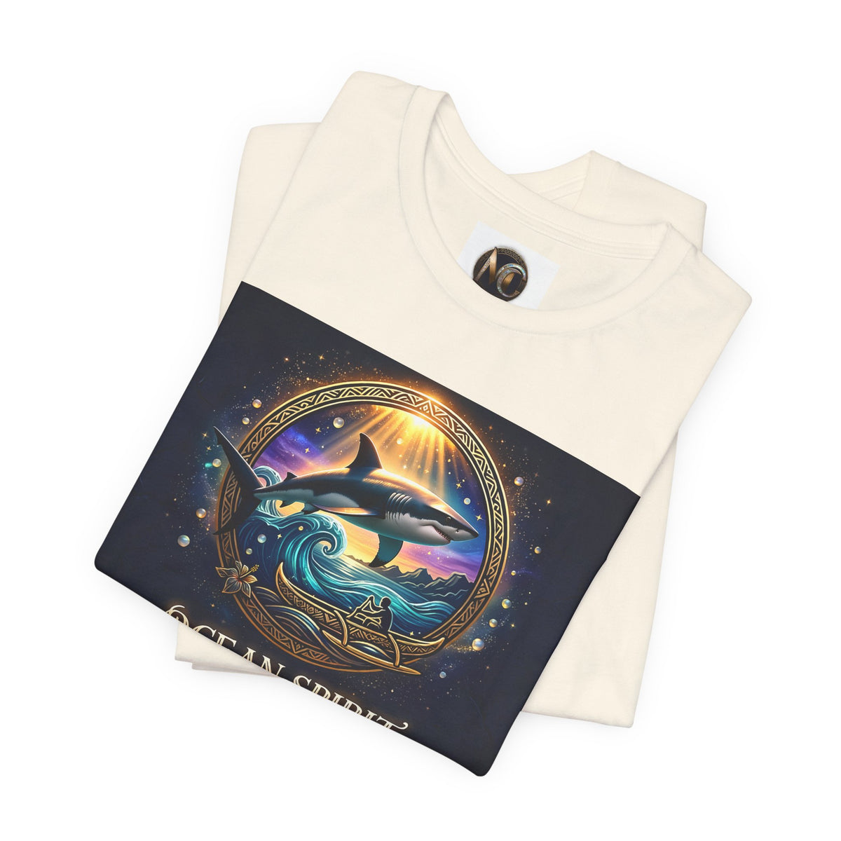 Ocean Spirit T-Shirt — Nautical Dolphin Sunset Graphic Tee