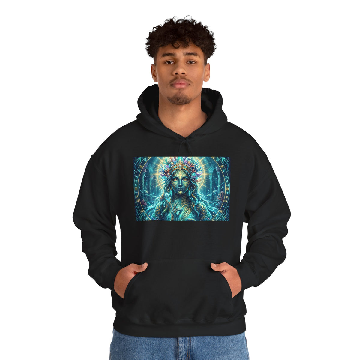 Mystic Goddess Hoodie — Spiritual Visionary Art Pullover