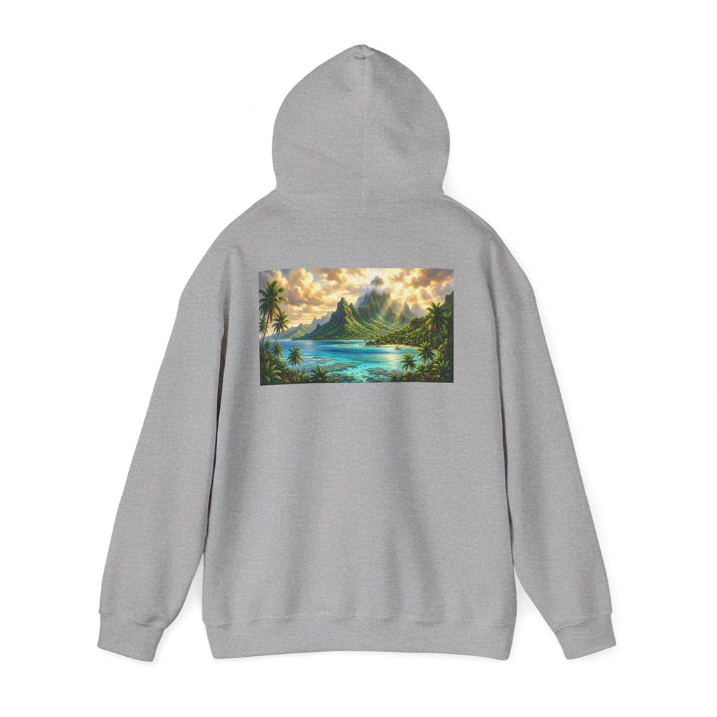 Tropical Beach Hoodie – Scenic Island Sunset Pullover