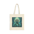 Mystic Goddess Canvas Tote - Boho Spiritual Art Cotton Bag