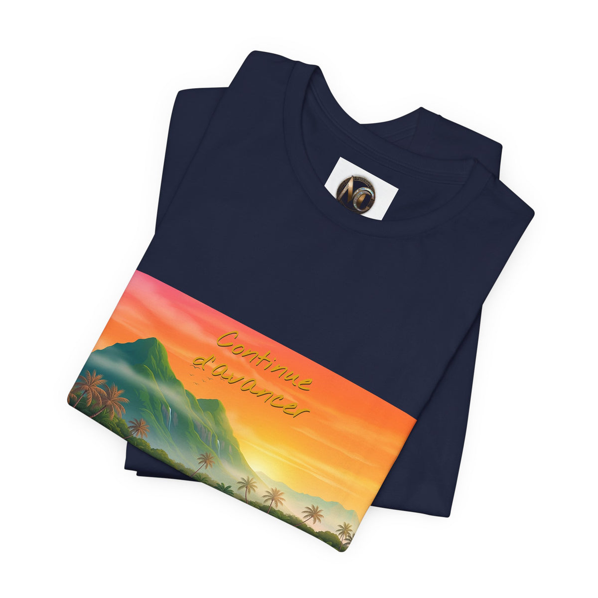 Sunset Longtail Boat Tee — Tropical Beach Graphic T-Shirt