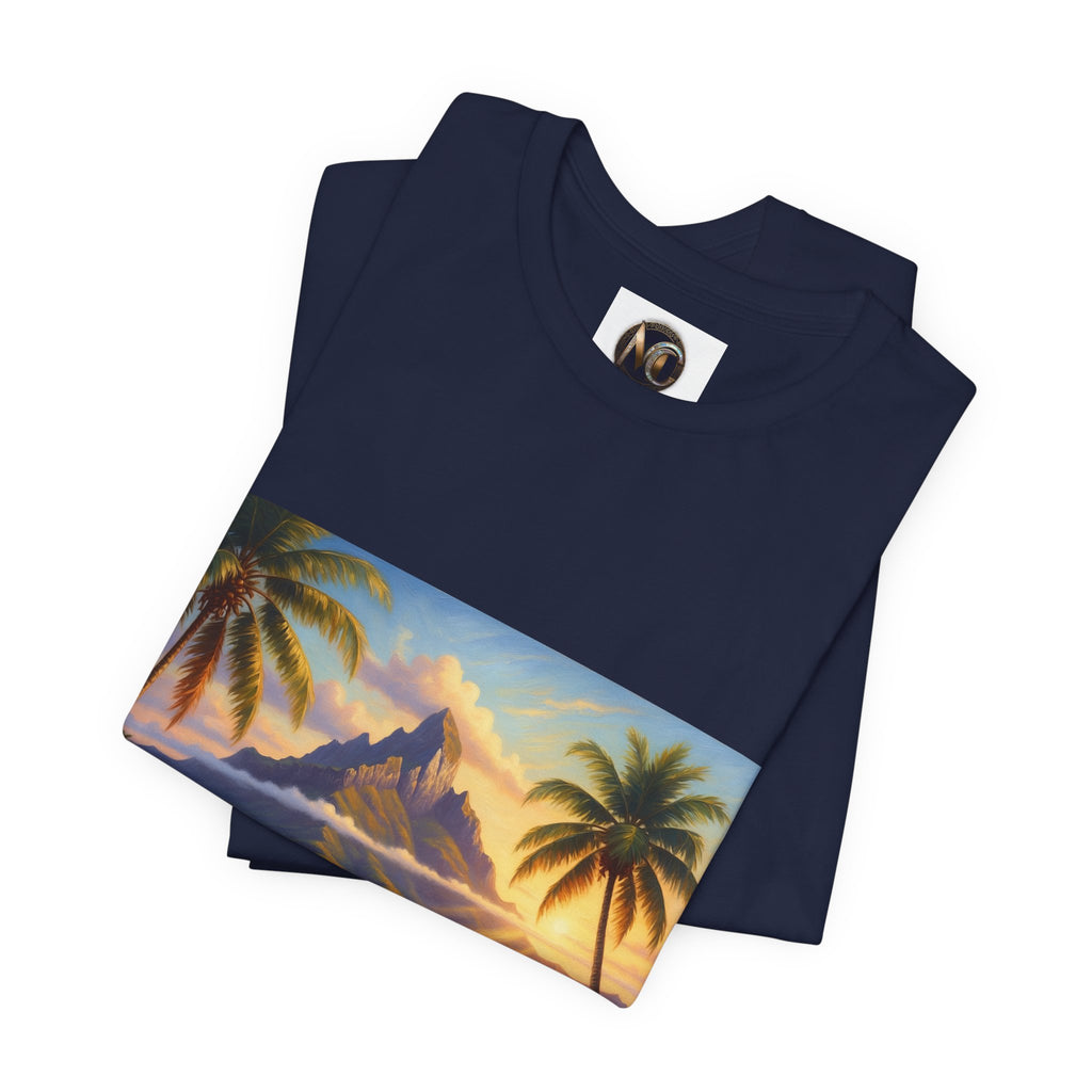 Tropical Sunset T-Shirt — Island Lagoon Scenic Tee
