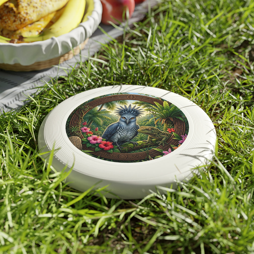 Tropical Bird Wham‑O Frisbee — Jungle Parrot & Lizard Outdoor Flying Disc