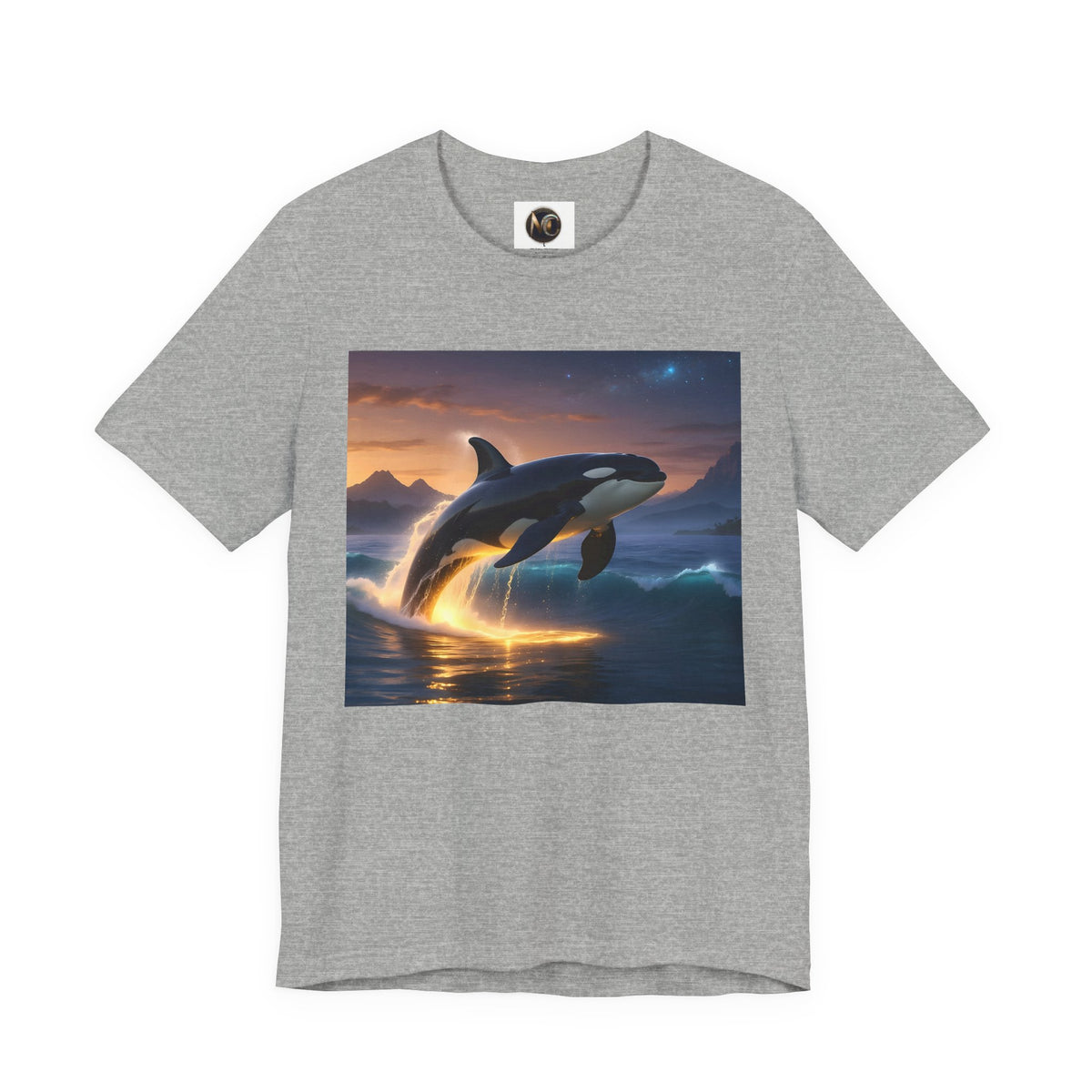 Orca Sunset Tee — Majestic Killer Whale Graphic T-Shirt