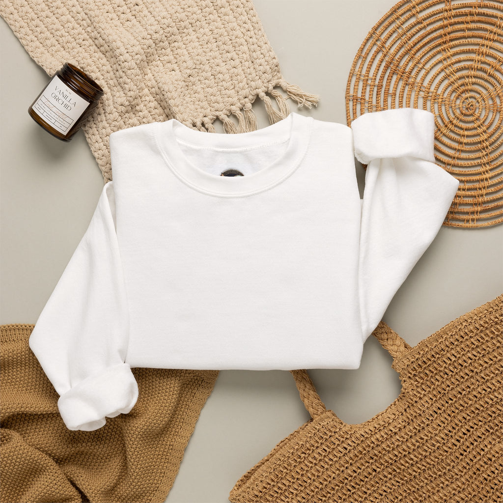 Sunset Island Crewneck Sweatshirt — Tropical Ocean Scenic Graphic