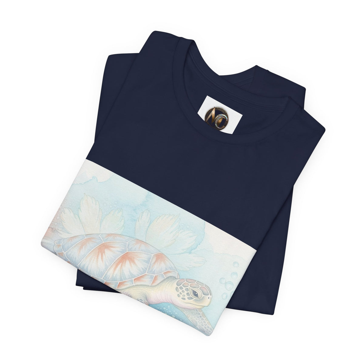 Sea Turtle Watercolor T-Shirt – Pastel Ocean Beach Tee