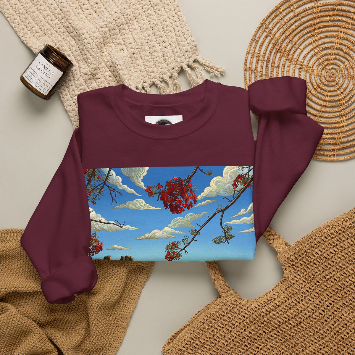 Surreal Landscape Crewneck Sweatshirt
