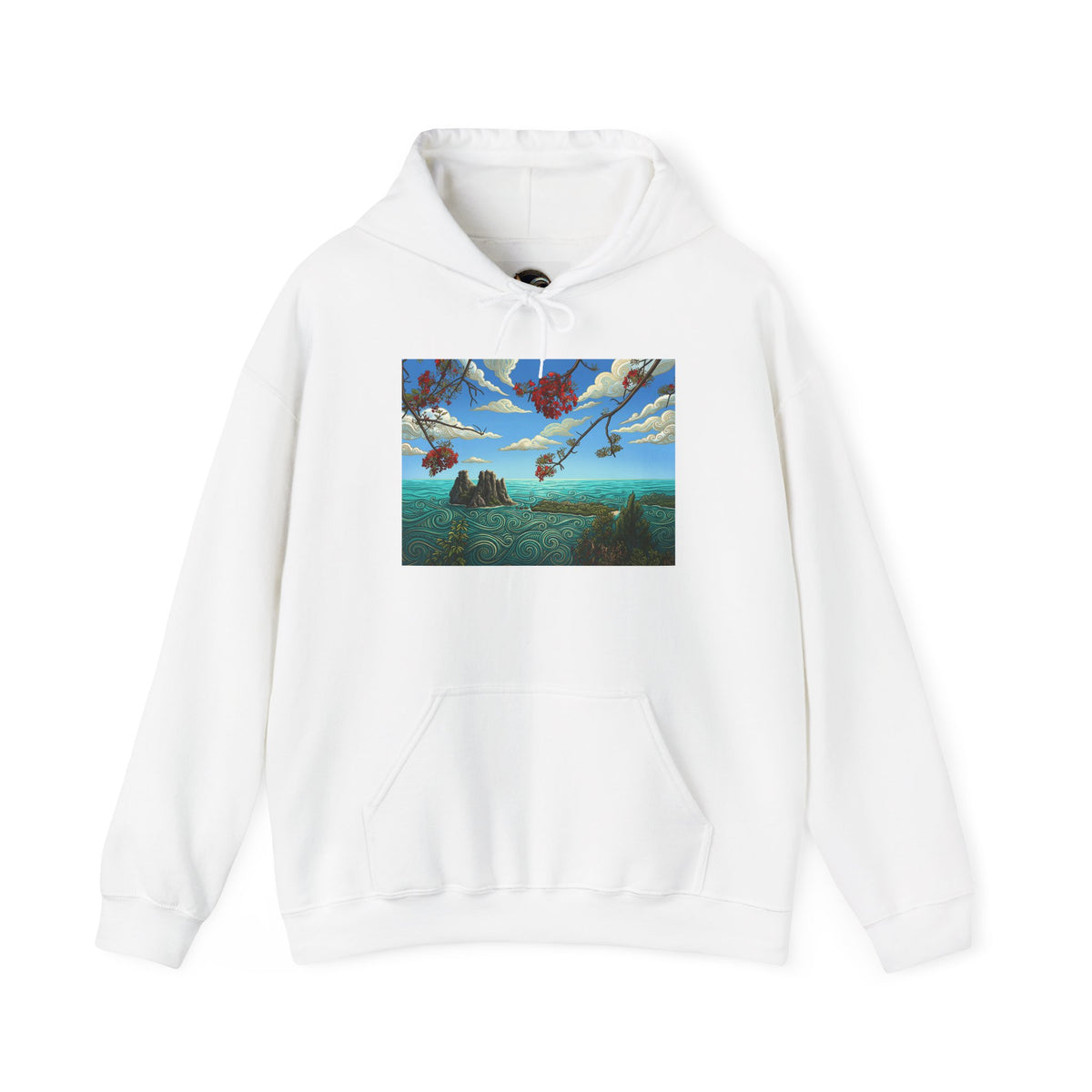 Surreal Hot Air Balloons Hoodie – Dreamscape Landscape Pullover