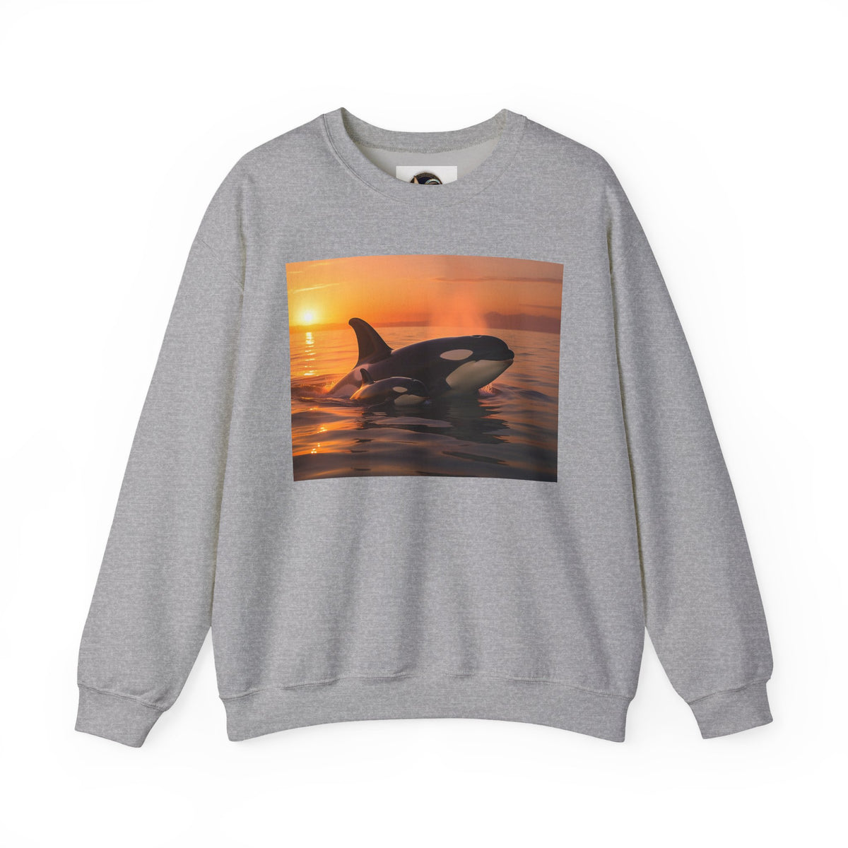 Orca Sunset Crewneck Sweatshirt