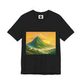 T-Shirt — Sunrise Mountain Landscape Tee with 'Oahu' Script