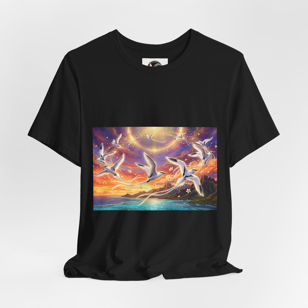 Sunset Pailles en queue Tee — Vibrant Ocean Sunset Beach T-Shirt