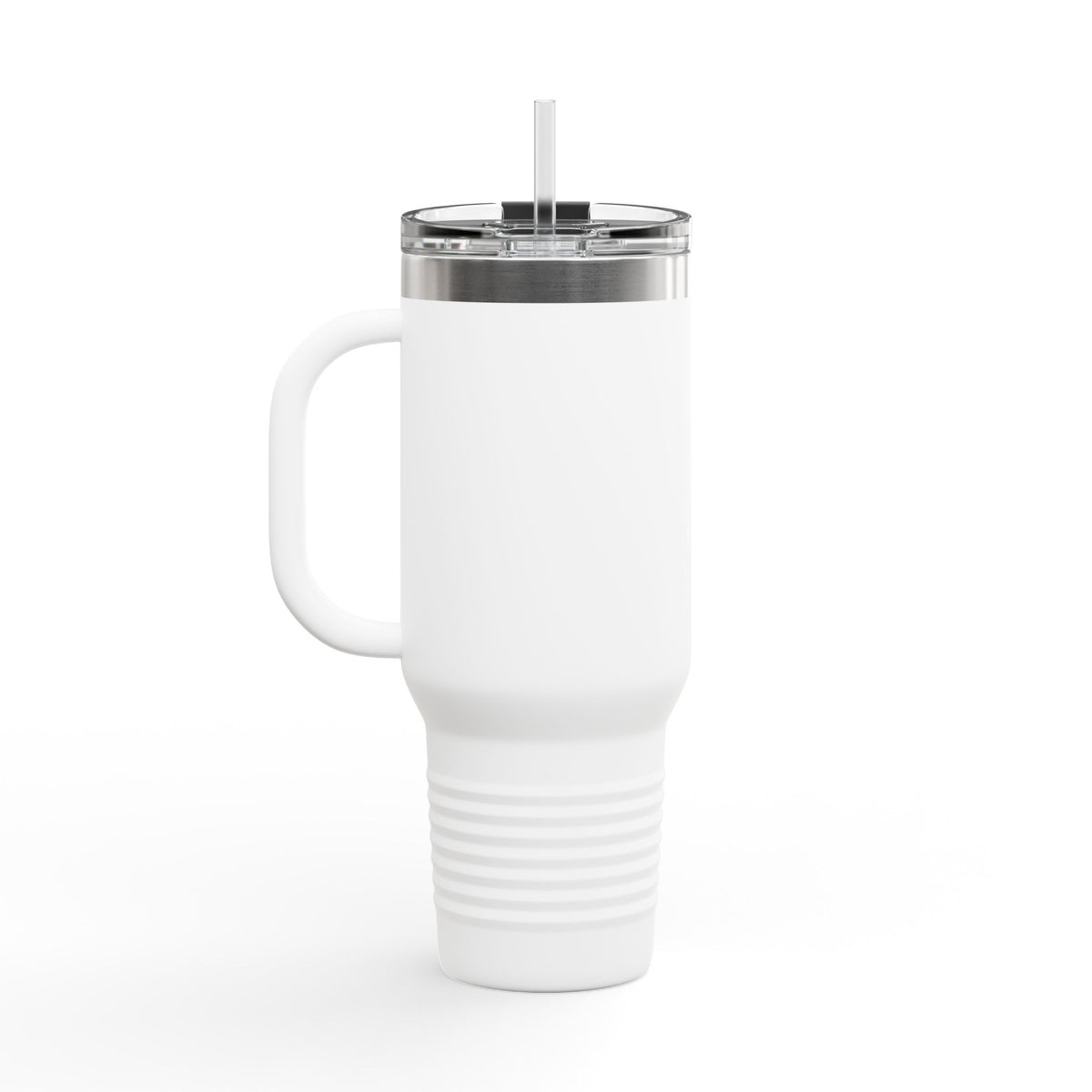 40oz Insulated Travel Mug – Tropical Waterfall & Toucan Scenic Design