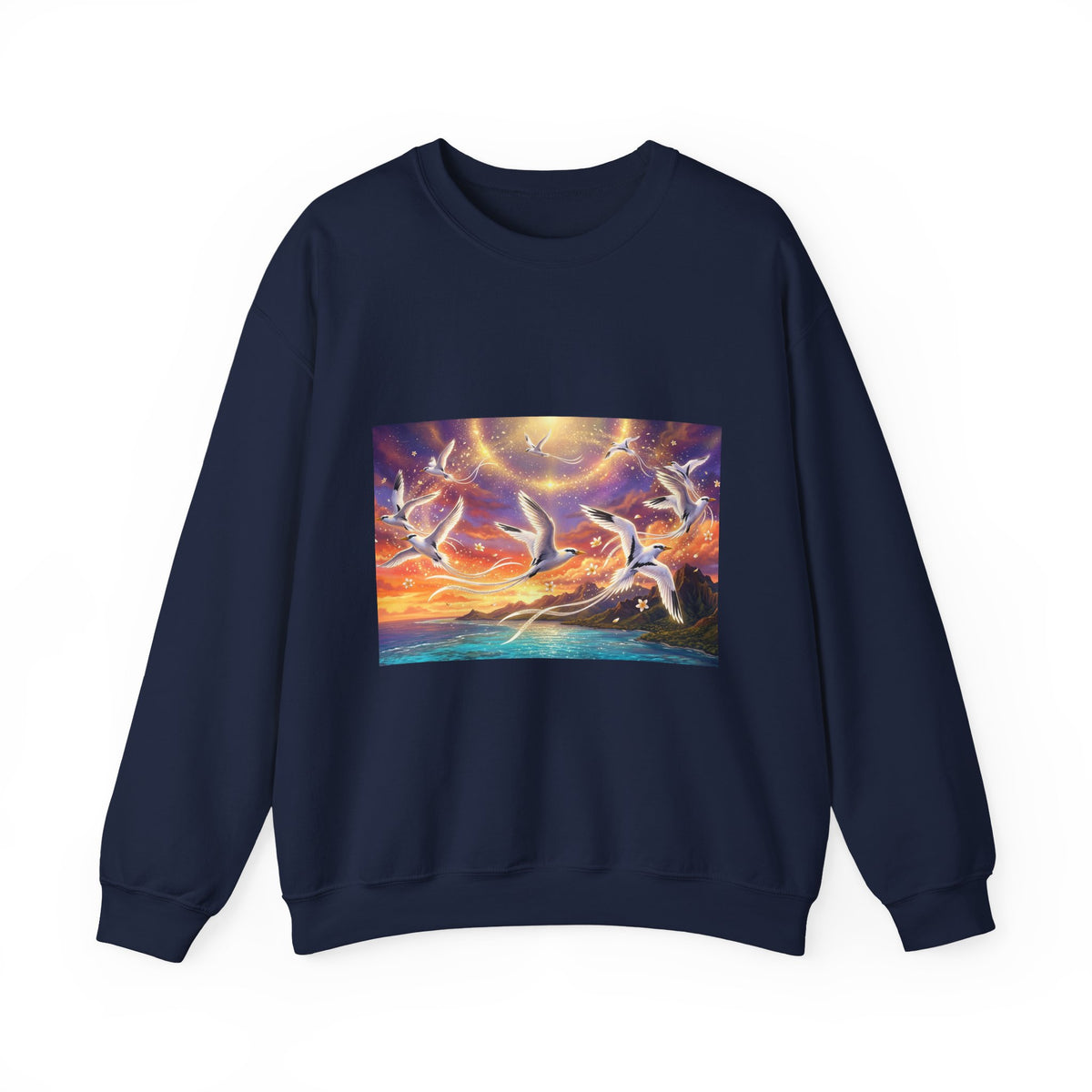 Crewneck Sweatshirt — Magical Pailles en queue at Sunset Art Print