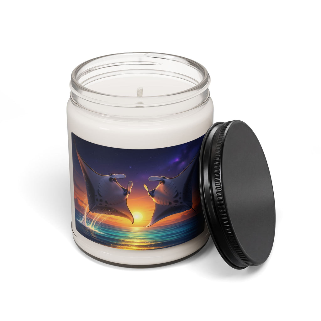 Manta Ray Sunset Scented Soy Candle — 9oz Ocean Meditation Jar