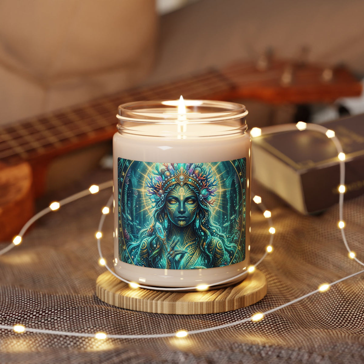 9oz Soy Candle — Ocean Goddess Scented Candle (Spiritual, Relaxing Home Decor)