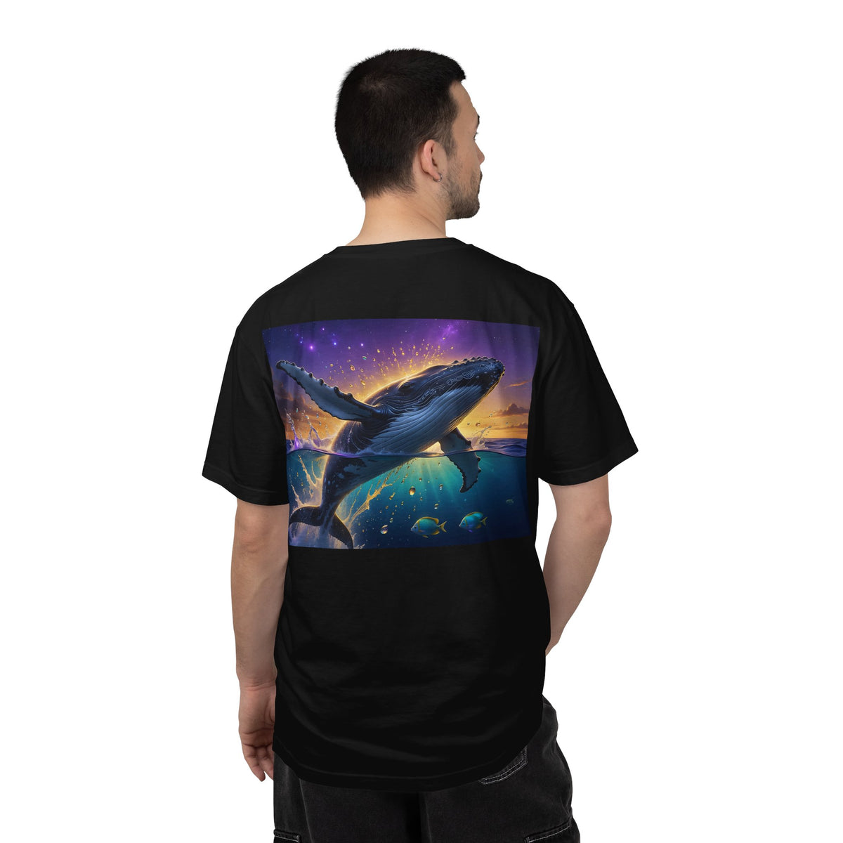 Whale Dreamscape T-Shirt — Majestic Humpback Ocean Sunset Graphic
