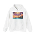 Pailles en queue Sunset Hoodie — Celestial Beachscape Graphic Sweatshirt